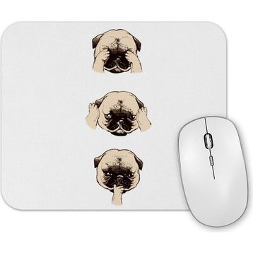 Baskı Dükkanı Pug Köpek 05 Mouse Pad