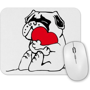 Baskı Dükkanı Pug Köpek 07 Mouse Pad
