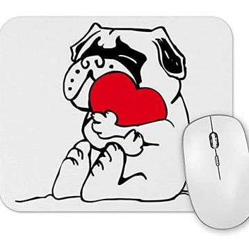 Baskı Dükkanı Pug Köpek 07 Mouse Pad