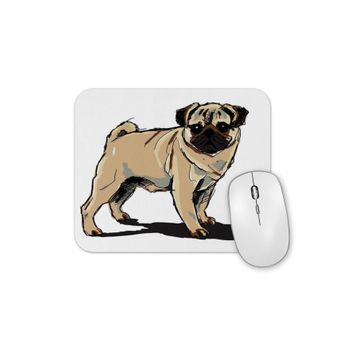 Baskı Dükkanı Pug Köpek Dog Pet Sevimli Cute Mouse Pad
