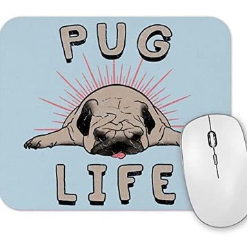 Baskı Dükkanı Pug Life Köpek Mouse Pad