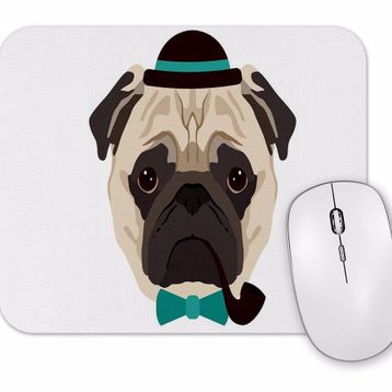 Baskı Dükkanı Pug Perfil Mouse Pad