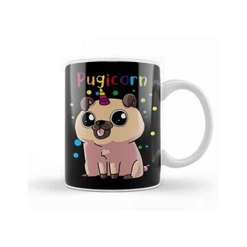 Baskı Dükkanı Pug Unicorn Kupa