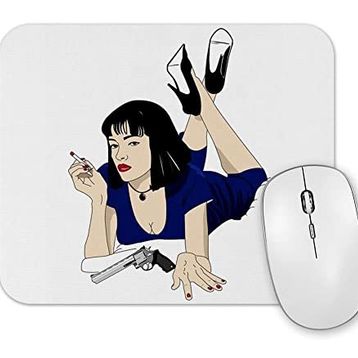 Baskı Dükkanı Pulp Fiction Black Mouse Pad