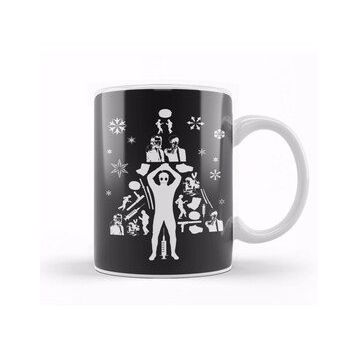 Baskı Dükkanı Pulp Fiction Christmas Tree Silhouette Kupa
