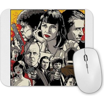 Baskı Dükkanı Pulp Fiction İllüstrasyon Mouse Pad