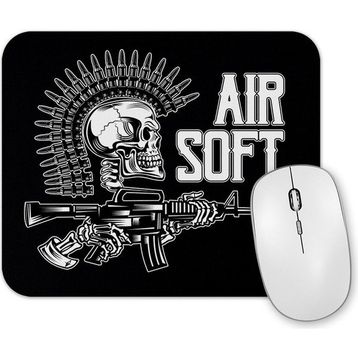 Baskı Dükkanı Punk Skull Mouse Pad