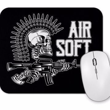 Baskı Dükkanı Punk Skull Mouse Pad