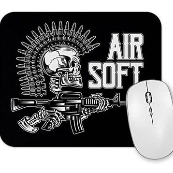 Baskı Dükkanı Punk Skull Mouse Pad