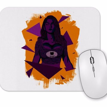 Baskı Dükkanı Purple Girl Mouse Pad