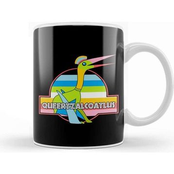Baskı Dükkanı Queertzalcoatlus Pride Dinosaur Kupa
