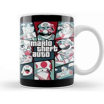 Baskı Dükkanı Qwertee Mario Kupa