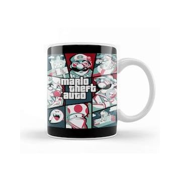 Baskı Dükkanı Qwertee Mario Kupa