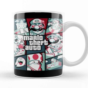 Baskı Dükkanı Qwertee Mario Kupa