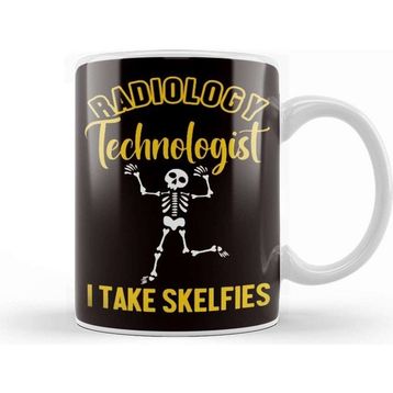 Baskı Dükkanı Radiology Technologist Skeleton Rad Tech Radiography Kupa