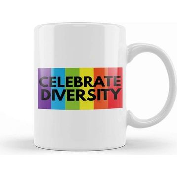 Baskı Dükkanı Rainbow Celebrate Diversity Kupa