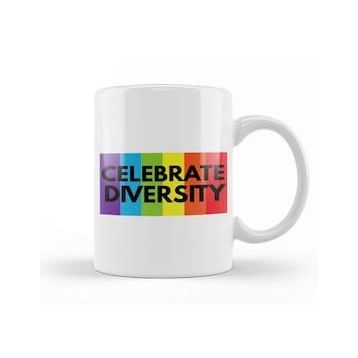 Baskı Dükkanı Rainbow Celebrate Diversity Kupa