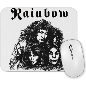 Baskı Dükkanı Rainbow Long Live Rock N Roll Mouse Pad