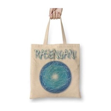 Baskı Dükkanı Rasengan Naruto Bez Uzun Saplı Krem Rengi Çanta