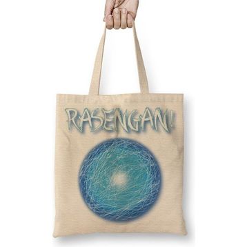Baskı Dükkanı Rasengan Naruto Bez Uzun Saplı Krem Rengi Çanta