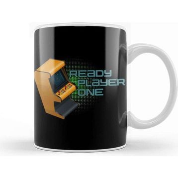 Baskı Dükkanı Ready Player One Retro Arcade Logo Kupa