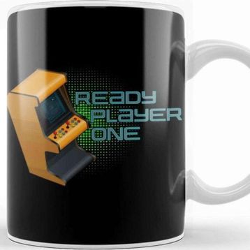 Baskı Dükkanı Ready Player One Retro Arcade Logo Kupa