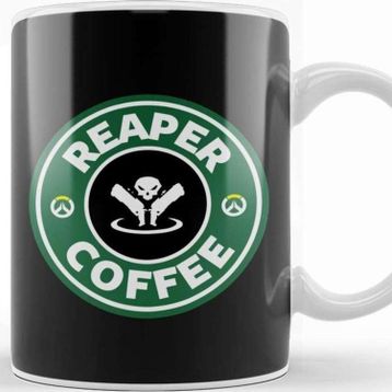 Baskı Dükkanı Reaper Coffee Overwatch Kupa