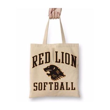 Baskı Dükkanı Red Lion Softball Bez Uzun Saplı Krem Rengi Çanta