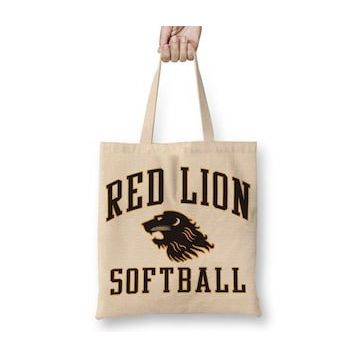 Baskı Dükkanı Red Lion Softball Bez Uzun Saplı Krem Rengi Çanta