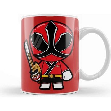 Baskı Dükkanı Red Power Rangers Samurai Kupa