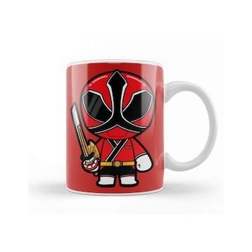 Baskı Dükkanı Red Power Rangers Samurai Kupa