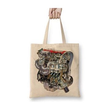 Baskı Dükkanı Red Top Opel Engine 01 Bez Çanta
