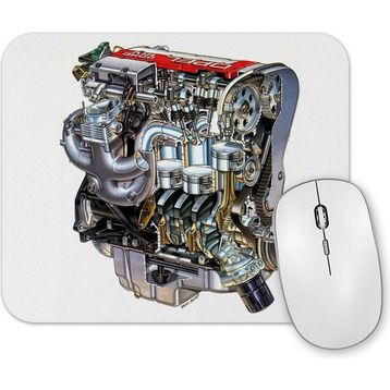 Baskı Dükkanı Red Top Opel Engine Mouse Pad