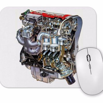 Baskı Dükkanı Red Top Opel Engine Mouse Pad