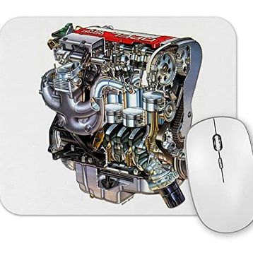 Baskı Dükkanı Red Top Opel Engine Mouse Pad
