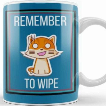 Baskı Dükkanı Remember To Wıpe Cat Lover Gifts Kupa