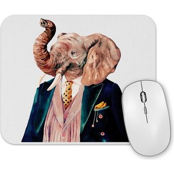 Baskı Dükkanı Renkli Fil Mouse Pad