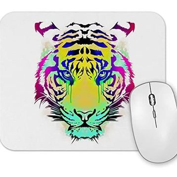 Baskı Dükkanı Renkli Kaplan Aslan Mouse Pad