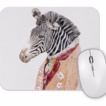 Baskı Dükkanı Renkli Zebra Mouse Pad