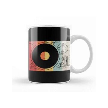 Baskı Dükkanı Retro 70S Record Player Kupa