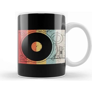Baskı Dükkanı Retro 70S Record Player Kupa