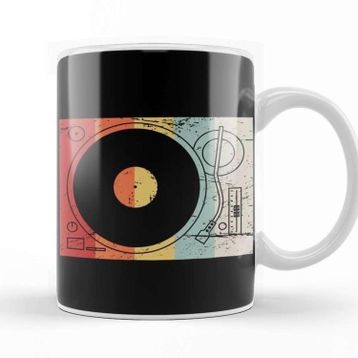 Baskı Dükkanı Retro 70S Record Player Kupa