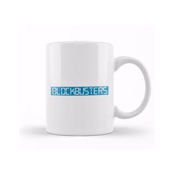 Baskı Dükkanı Retro Blockbusters Logo Kupa