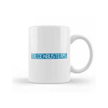 Baskı Dükkanı Retro Blockbusters Logo Kupa