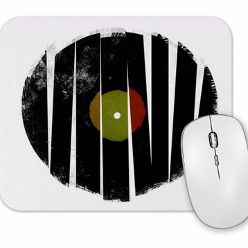 Baskı Dükkanı Retro Müzik Plak Mouse Pad