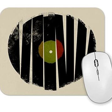 Baskı Dükkanı Retro Müzik Plak Mouse Pad