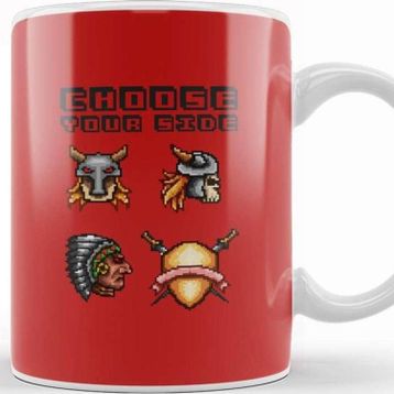 Baskı Dükkanı Retro Pixel Choose Your Side Kupa