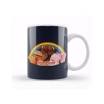 Baskı Dükkanı Retro Rainbow Kupa