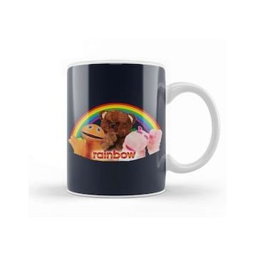 Baskı Dükkanı Retro Rainbow Kupa