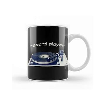 Baskı Dükkanı Retro Record Player Kupa